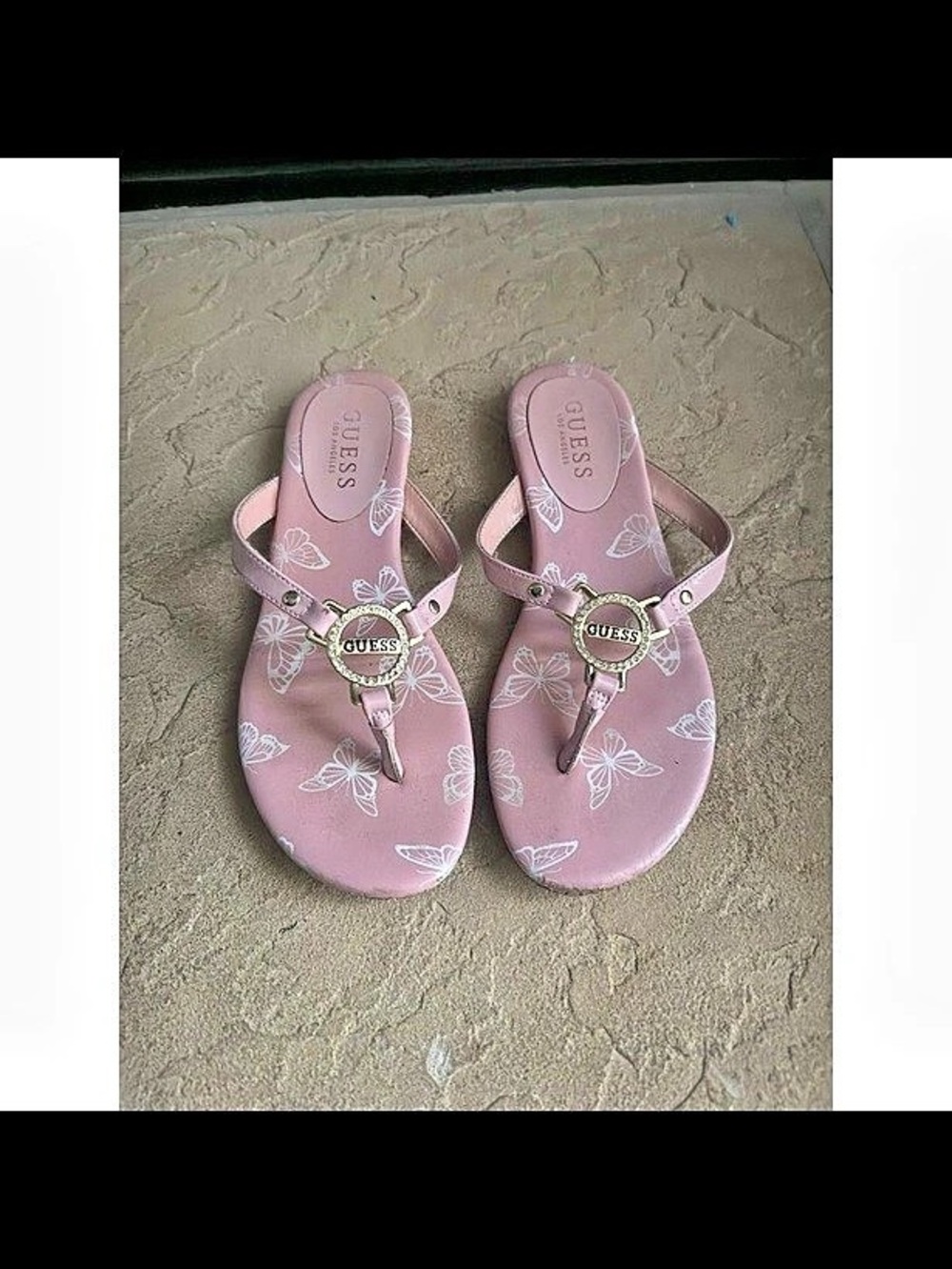 GUESS Floral Sandals in Pink US 7